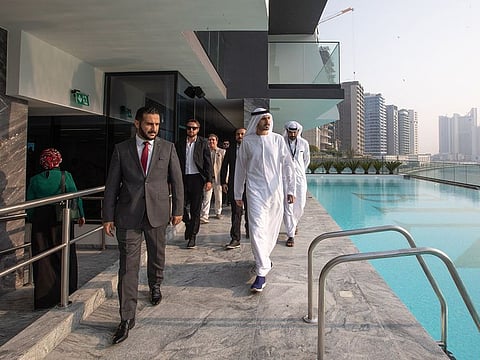 Muhammad Binghatti tours the project