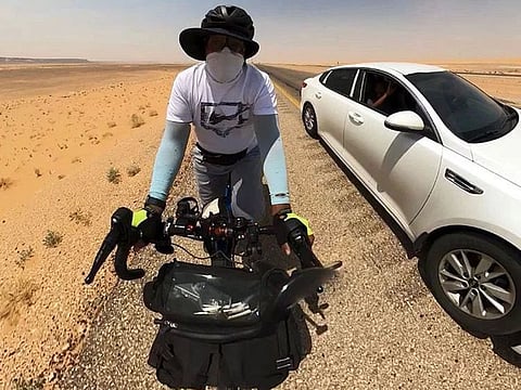 One of Asiri’s goals during his grueling summer journey is to defy himself.