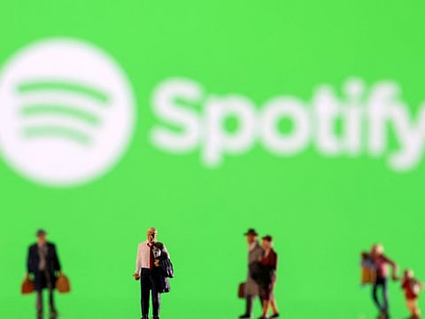 The news, reported earlier Friday by the Wall Street Journal, sent Spotify up as much as 4.1% in intraday trading.