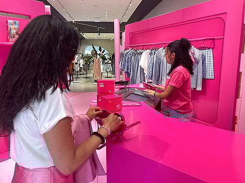 Even bigger brands without official Barbie licenses are taking advantage of the pink-themed trend.