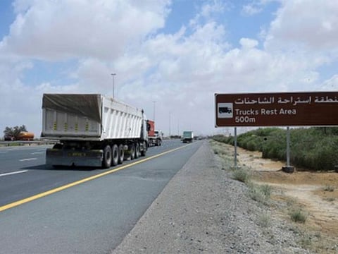 A total of 16 trucks rest stops and three lay-bys across several areas have been planned in Dubai.