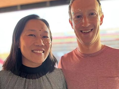 Captioning the three pictures, Zuckerberg wrote: "Life of a girl dad."