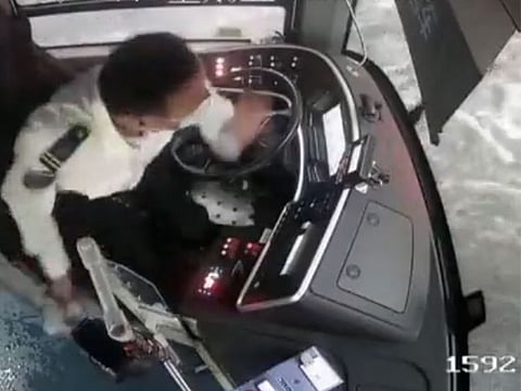 Screengrab from viral security camera footages recorded on July 28.