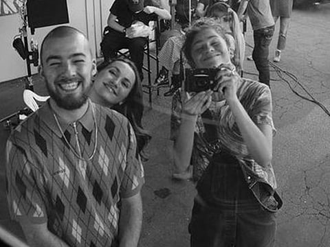 Zendaya and Angus Cloud