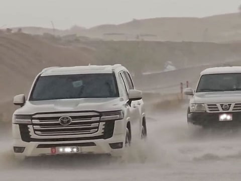 Heavy rains in Al Ain on Friday
