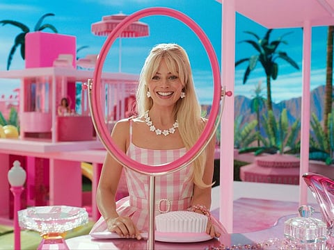 Margot Robbie in a scene from 'Barbie.'