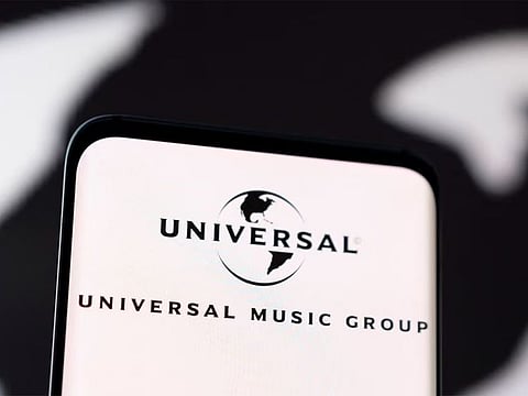 Universal Music Group logo is seen displayed in this illustration.