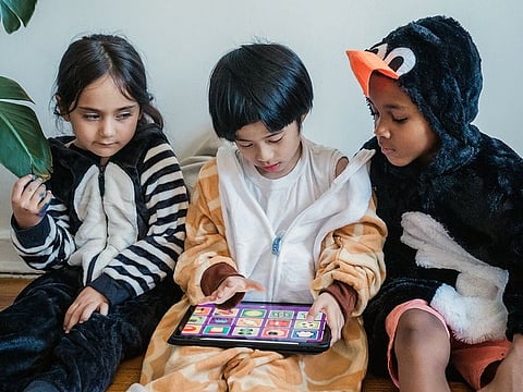 Children can use tablets to engage with puzzles, games and e-books.