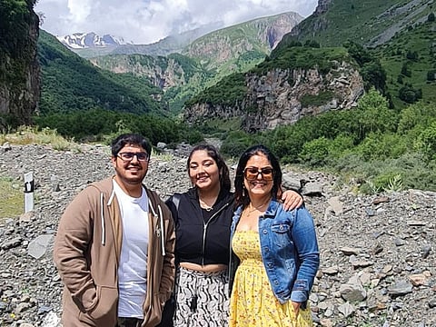 Dr Imneet, seen with her son and daughter and Sev-a-life co-founders, Yuvraj and Shirene Sanjay