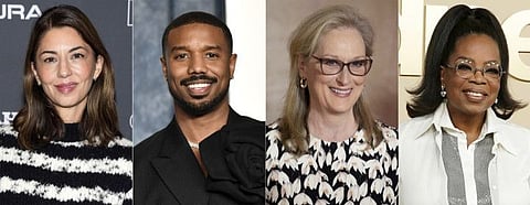 Sofia Coppola, Michael B Jordan, Meryl Streep and Oprah Winfrey.