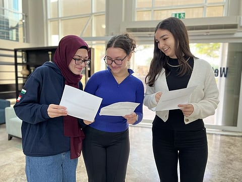 Brighten College Abu Dhabi A Level students