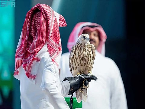Falcons sold at the third edition of an international auction in Saudi Arabia have grossed nearly SR1.5 million so far.