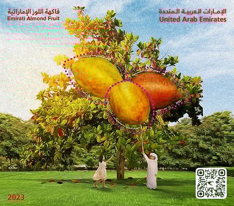 Emirates Post Group on Tuesday launches a collection of unique stamps paying tribute to the revered Emirati almond fruit.