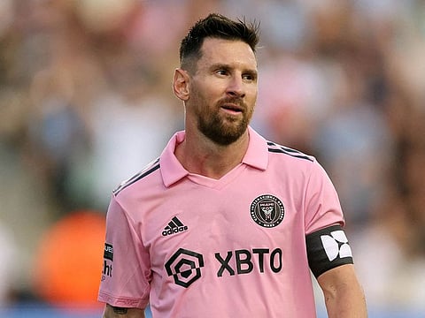 The Argentine World Cup winner Lionel Messi