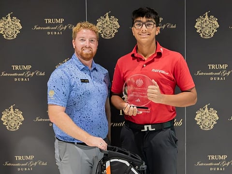 Rayan Ahmed (right) with Harry Green - Golf Operations Supervisor
