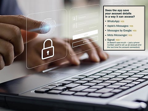 One feature of apps such as iMessage and WhatsApp is that your texts or voice calls are scrambled and private from everyone.