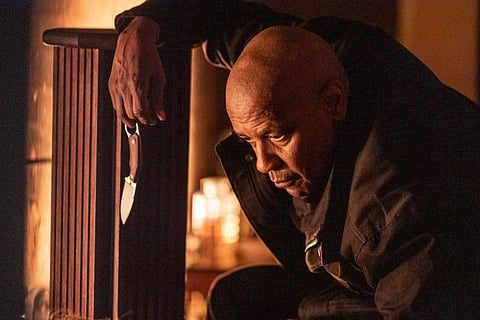 Denzel Washington in a scene from 'The Equalizer 3'.
