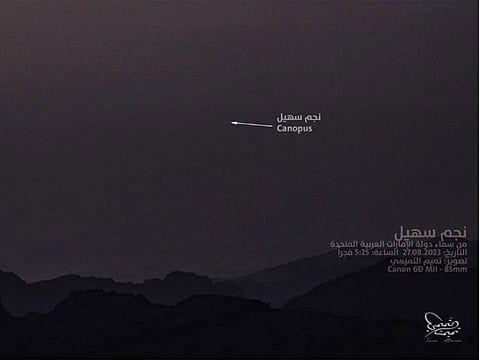 Winter begins ‘100 days after the rise of Suhail star’, explains UAE astronomer.