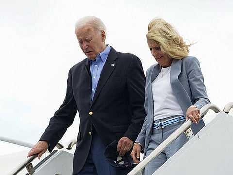US President Joe Biden and first lady Jill Biden.