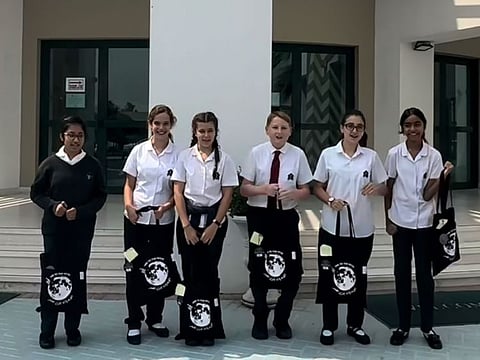 Students of Dubai's Jumeirah College, who had a radio call with Sultan Al Neyadi aboard the ISS in March, welcomed him with special messages yesterday.