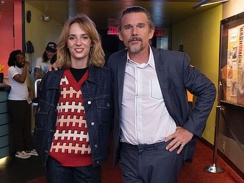Ethan Hawke with daughter Maya
