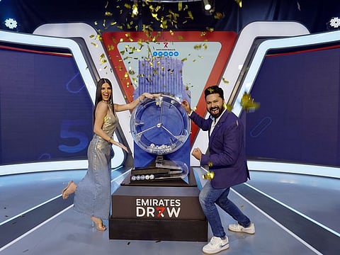 Emirates Draw hosts celebrate the win on Saturday night