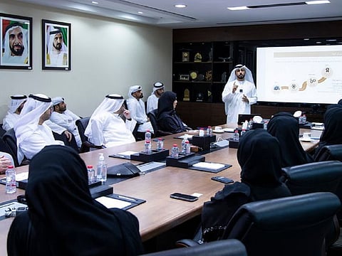 Officials of the UAE General Pension and Social Security Authority (GPSSA) during a recent forum. File photo.