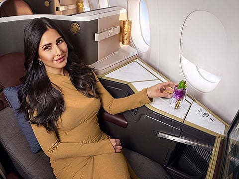 The first video from the collaboration to be unveiled features Katrina Kaif on board Etihad’s newest A350 aircraft, offering a cinematic journey filled with emotions akin to a Bollywood film.