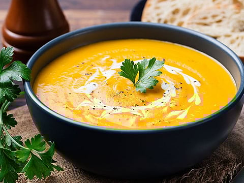 Roasted pumpkin soup