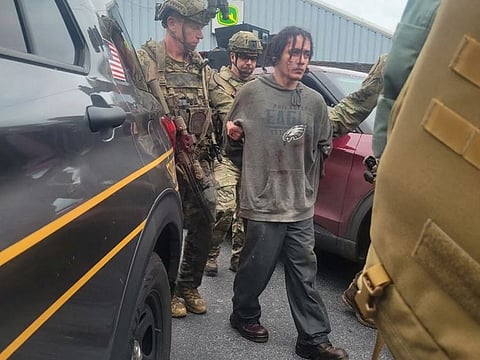 Cavalcante, who had been convicted of murdering his girlfriend - stabbing her dozens of times in front of her children - had just begun his sentence on August 31 when he climbed over the prison wall and cleared two razor-wire fences.