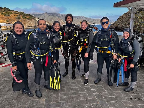 Hazza Al Mansoori (2nd from left), the UAE’s first-ever astronaut to go to space, is now back in action, training for a bigger mission in human spaceflight.
