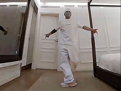 BTS' Jungkook takes on Bada Lee's viral Smoke Dance Challenge.