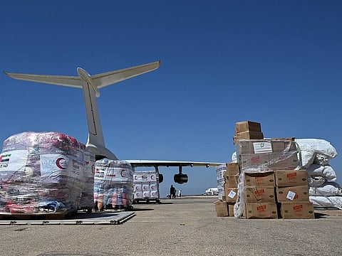 Since the launch of the airbridge on 12th September, the UAE has sent 17 planes carrying 450 tonnes of food supplies, shelter materials, health packages and first aid kits