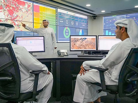 All details of customer requests - such as their source, officials handling the case, status of the service - are shown live on the screen