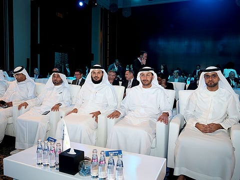 Abdulla Al Saleh (fourth from left), Undersecretary of Foreign Trade and Industry at the UAE Ministry of Economy, inaugurated the event