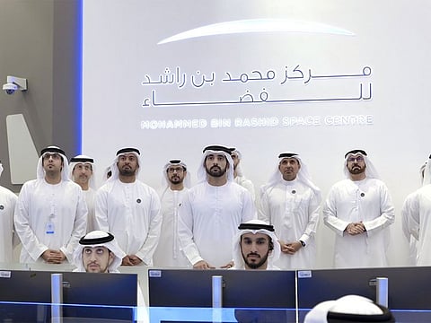 Sheikh Hamdan praised the dedication of the team at the MBRSC.