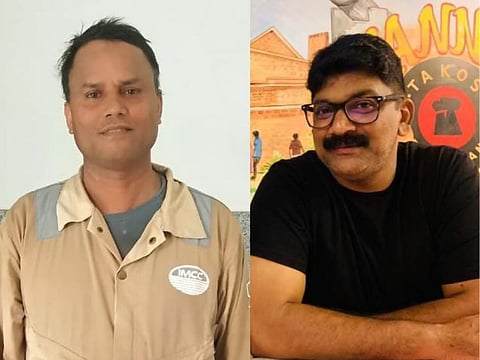 Riyas Parambathkandy (right) and Bimlesh Yadav.