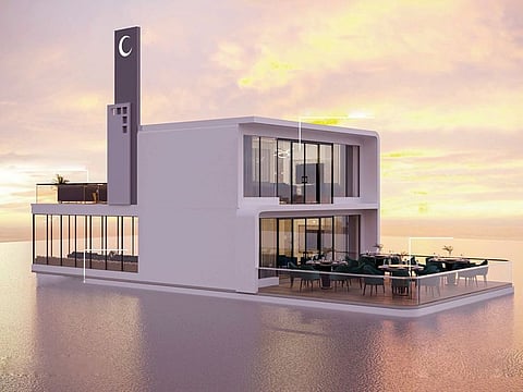 Artist's impression of the world's first underwater mosque to be built in Dubai