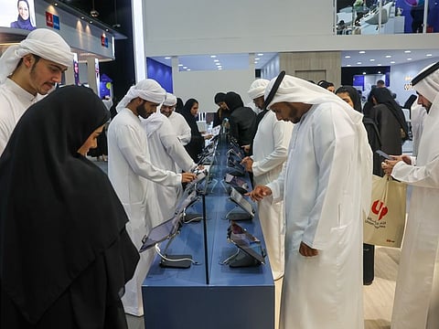 Emiratis at the recent Ru'ya Careers UAE Redefined 2023 job fair at Dubai World Trade Centre. Picture for illustrative purpose only.