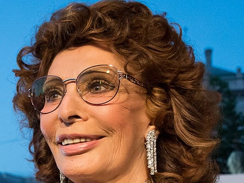 Italian actress Sophia Loren.