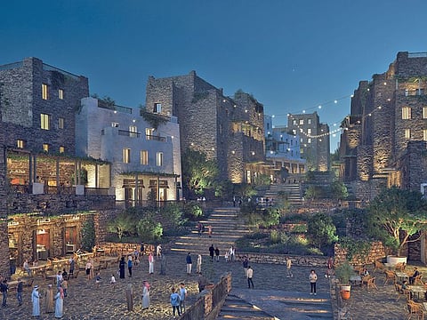 The destination will be home to six unique development zones: Tahlal, Sahab, Sabrah, Jareen, Rijal, and Red Rock.