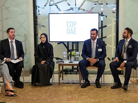COP28 President-Designate Dr. Sultan Al Jaber and Youth Climate Champion Shamma Al Mazrui met with more than 30 youth representatives at the Youth Ambition Majlis.