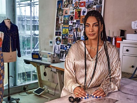 Priya Ahluwalia upcycles vintage materials for her fashion brand founded in 2019.