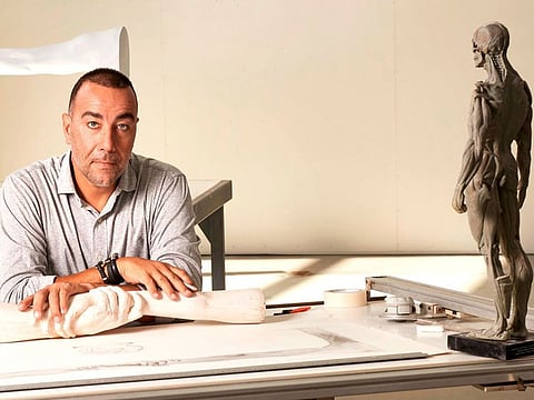 Italian artist Lorenzo Quinn, son of Hollywood legend Anthony Quinn.