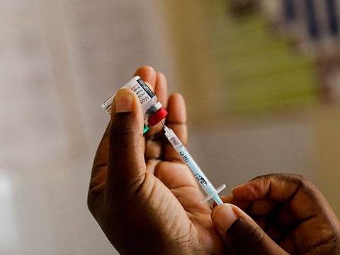 File image: The vaccine developed with researchers at the University of Oxford, known as R21, was recommended Monday by the WHO for use in Africa for children under five years old, the age group and continent that bear the brunt of a disease that kills more than 600,000 people a year.