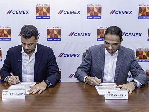 Rafael Villalona, Country Director Cemex UAE and Ayman Attia, CEO, Star Cement