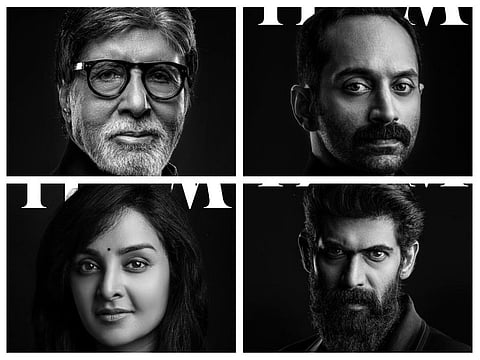 Amitabh Bachchan, Fahadh Faasil, Rana Daggubati and Manju Warrier