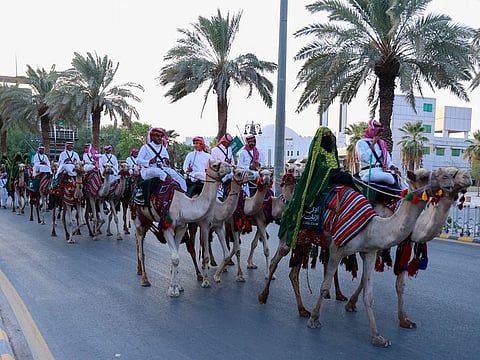 A procession of rare camels was held in Riyadh to mark the Saudi National Day last year. Saudi National Day is a time of immense pride for nationals and residents alike. The day is celebrated with fireworks, parades, light shows, and various entertainment activities held across the Kingdom.