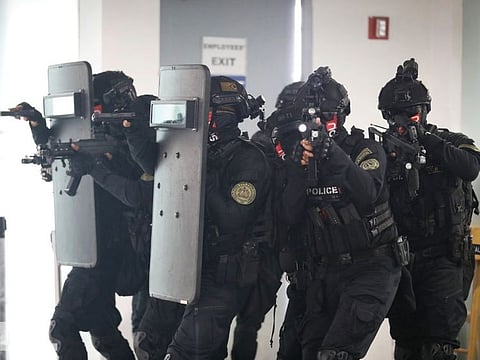 A full-scale security drill at the Manila International Airport to beef up security was held earlier this week.