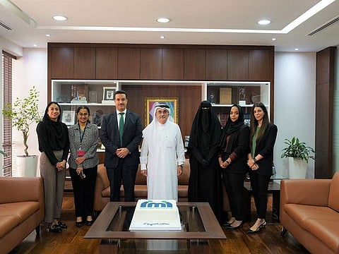 Dr Lowai Mohammed Belhoul honours Legal Staff at the Department for Obtaining Accredited Mediator
